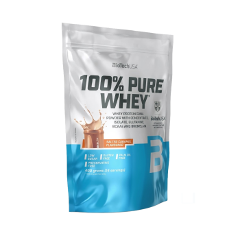 100 Pure Whey BioTechUSA proteine concentrate isolate siero 400g caramello salat