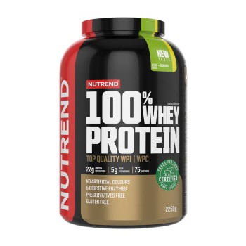 100% Whey Protein Nutrend 2250g Proteine Siero del Latte 2250g Kiwi e Banana