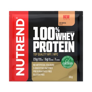 100% Whey Protein Nutrend 30g Monodose Proteine Siero del Latte Ice Coffee