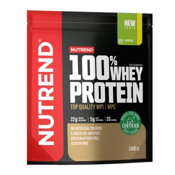 100% Whey Protein Nutrend Proteine Siero del Latte 1000g Kiwi e Banana