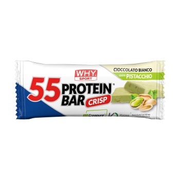 55% Protein Bar WHYsport iperproteica 55g 30g proteine Bianco Pistacchio