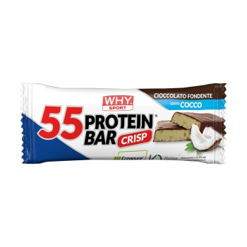 55% Protein Bar WHYsport iperproteica 55g 30g proteine Fondente Cocco