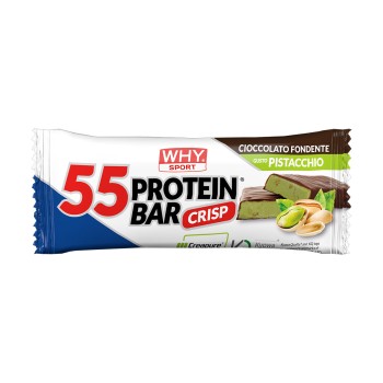 55% Protein Bar WHYsport iperproteica 55g 30g proteine Fondente Pistacchio