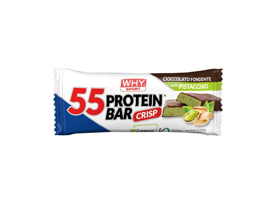 55% Protein Bar WHYsport iperproteica 55g 30g proteine Fondente Pistacchio