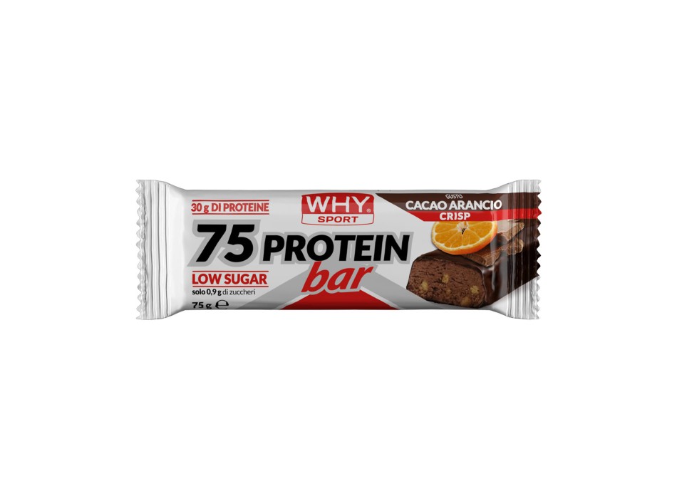 75% Protein Bar WHYsport barretta proteica 75g 30g proteine Cacao Arancia