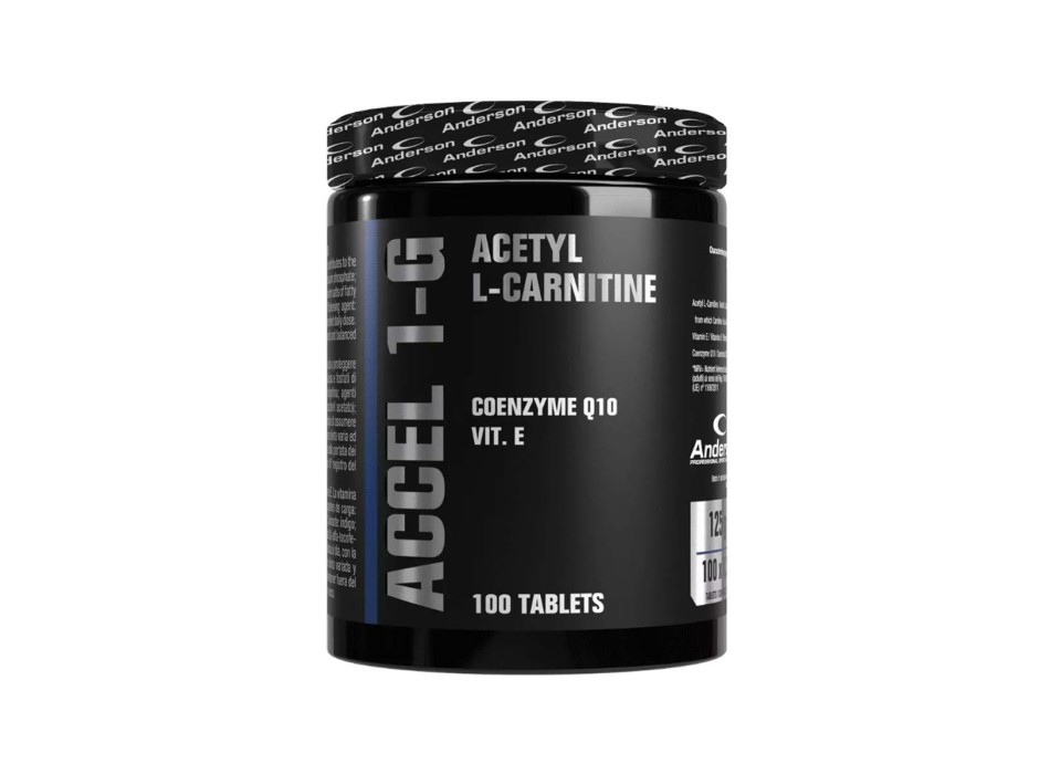 ACCEL-1G - Integratore di Acetil L-Carnitina, vitamina E e coenzima Q10. ANDERSON