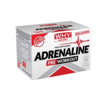 Adrenaline WHYsport pre-workout 10 bustine energia esplosiva e resistenza Agrumi