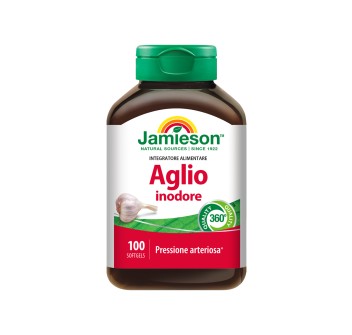 Aglio Inodore Jamieson Integratore Salute Cardiovascolare Colesterolo 100 Softge