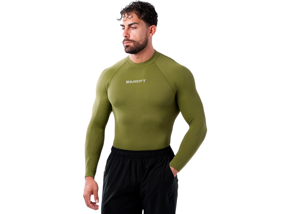 Air Long Bombafit t-shirt verde militare
