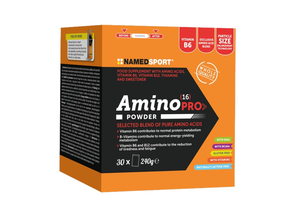 AminoPro NamedSport Integratore Aminoacidi Essenziali EAA Recupero Muscolare 30 
