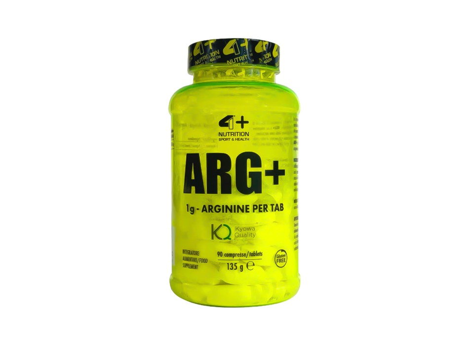 Arg+ 90cpr 4+ Nutrition integratore arginina kyowa ossido nitrico