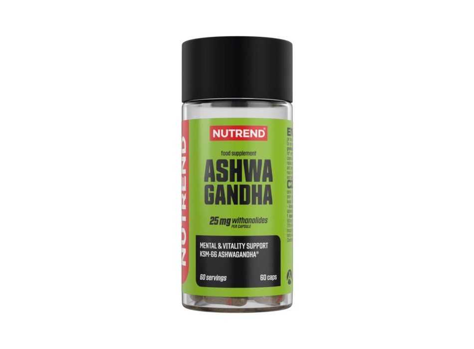 Ashwagandha Nutrend 60 capsule Estratto Standardizzato Antistress e Recupero