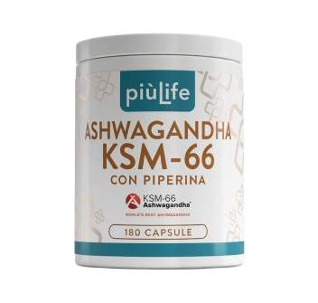 Ashwagandha PiùLife integratore tonico adattogeno contrasto stanchezza 60capsule