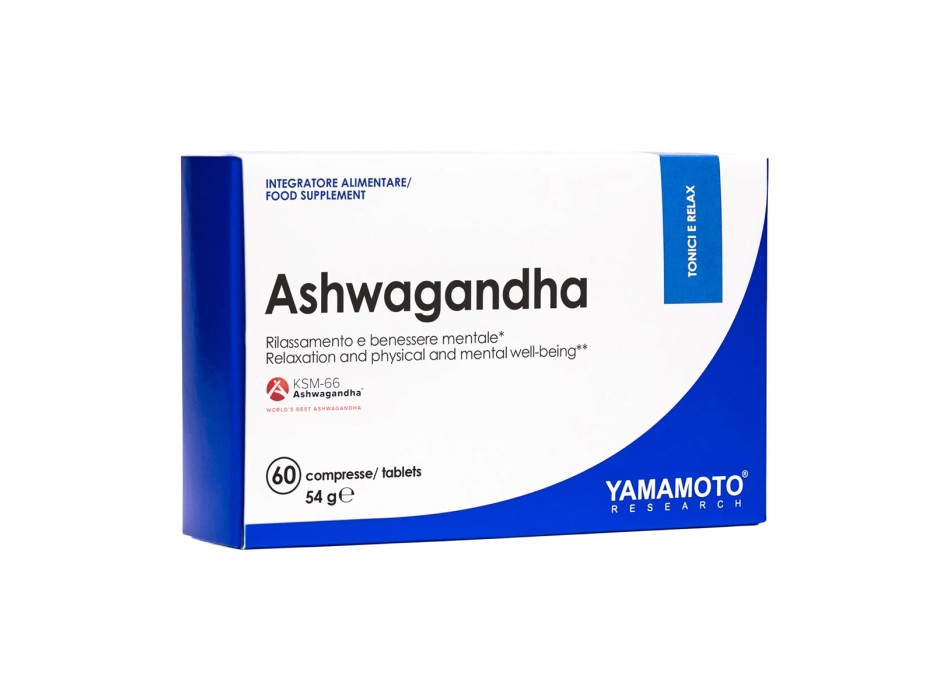 Ashwagandha Yamamoto Nutrition integratore adattogeno KSM-66 60 capsule