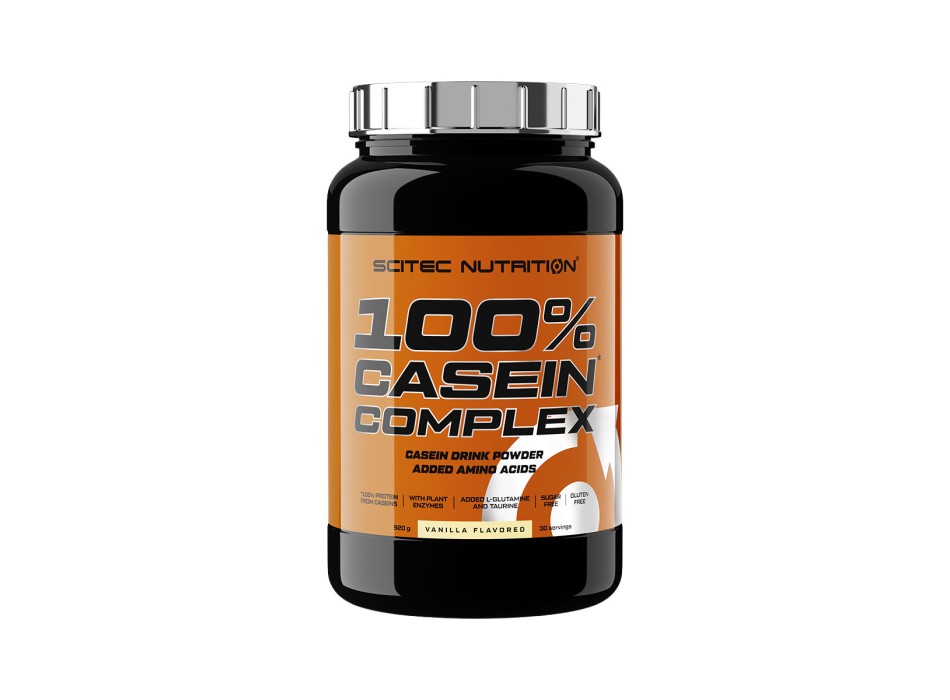 Barattolo 100% Casein Complex Scitec Nutrition proteine caseina 920g Vaniglia