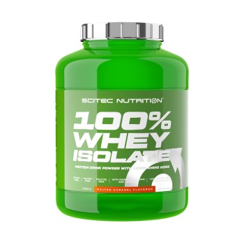 Barattolo 100% Whey Isolate Scitec Nutrition 2kg Caramello Salato