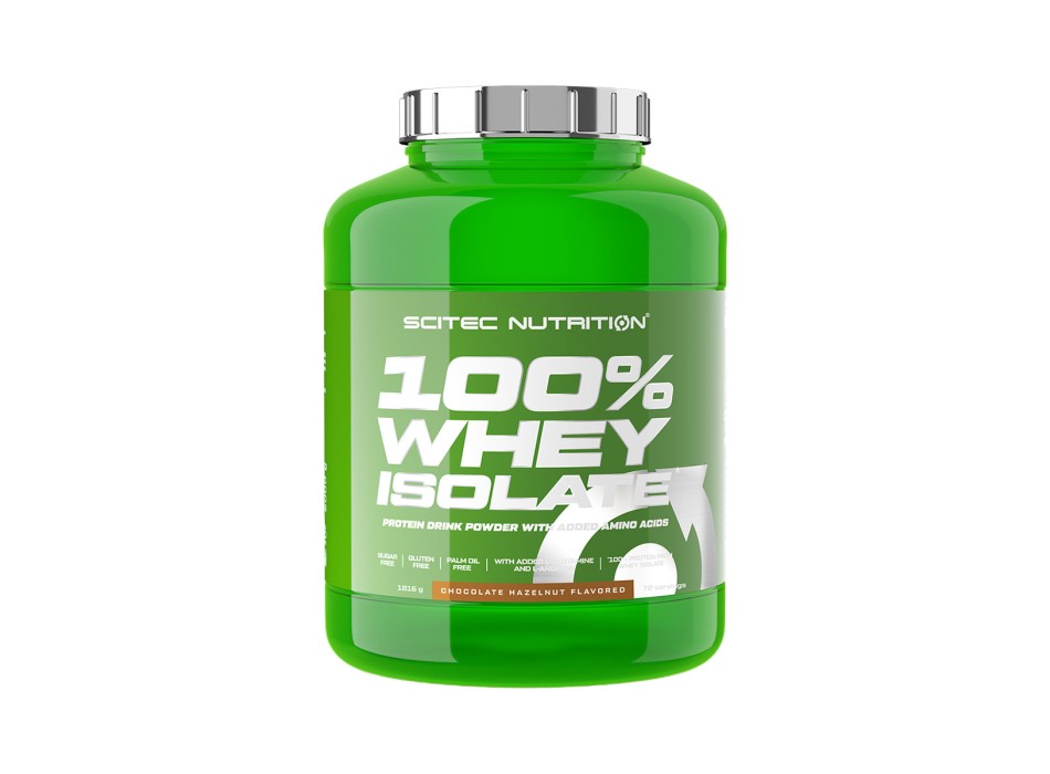 Barattolo 100% Whey Isolate Scitec Nutrition Cioccolato Nocciola