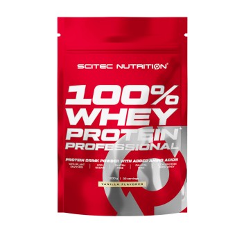 Barattolo 100% Whey Protein Professional Scitec Nutrition 1kg Vaniglia