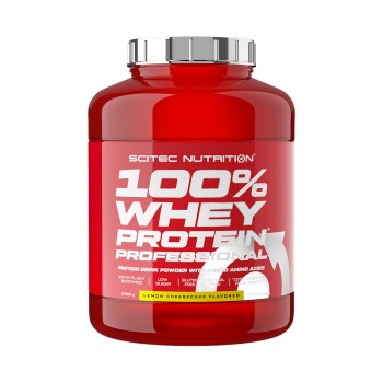 Barattolo 100% Whey Protein Scitec Nutrition 2,35kg Lemon Cheesecake