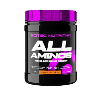 Barattolo All Aminos Scitec Nutrition aminoacidi 340g Mango