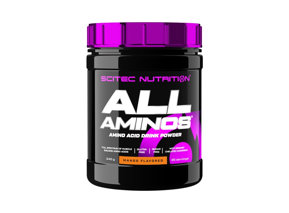 Barattolo All Aminos Scitec Nutrition aminoacidi 340g Mango