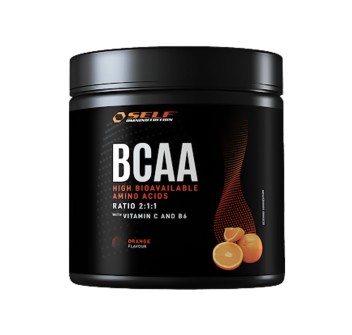Barattolo BCAA 2:1:1 Self Omninutrition aminoacidi ramificati 200g Arancia