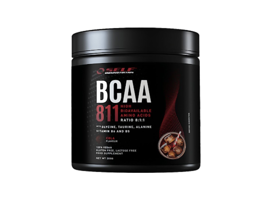 Barattolo BCAA 8:1:1 Self Omninutrition aminoacidi ramificati 200g Cola