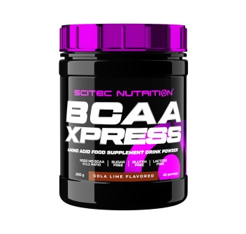 Barattolo BCAA Xpress Scitec Nutrition aminoacidi ramificati 280g Coca Lime