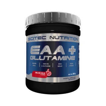 Barattolo EAA + Glutamine Scitec Nutrition EAA e glutammina 300g Cola e Melone