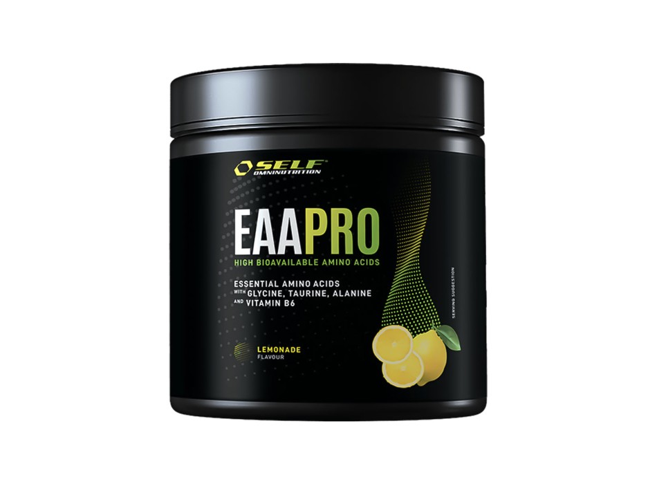 Barattolo EAA Pro Self Omninutrition aminoacidi essenziali 200g Limonata