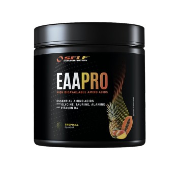 Barattolo EAA Pro Self Omninutrition aminoacidi essenziali 200g Tropical