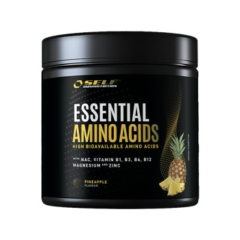 Barattolo Essential Amino Acids Self Omninutrition aminoacidi EAA 200g Ananas