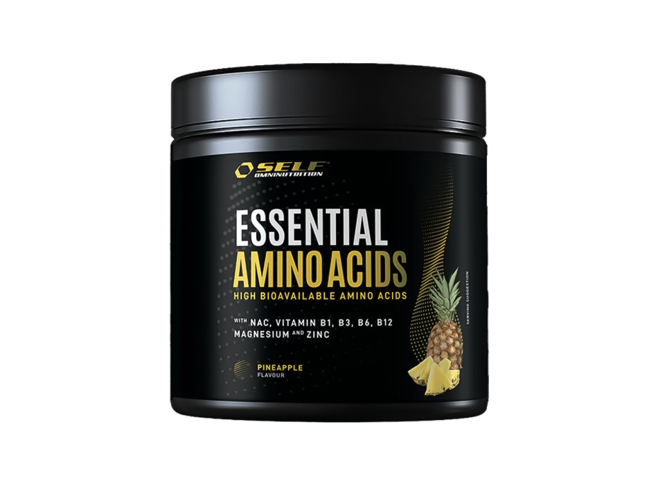 Barattolo Essential Amino Acids Self Omninutrition aminoacidi EAA 200g Ananas