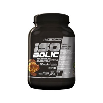 Barattolo Eurosup Isobolic Zero Xtra da 900g gusto cioccolato, proteine isolate 