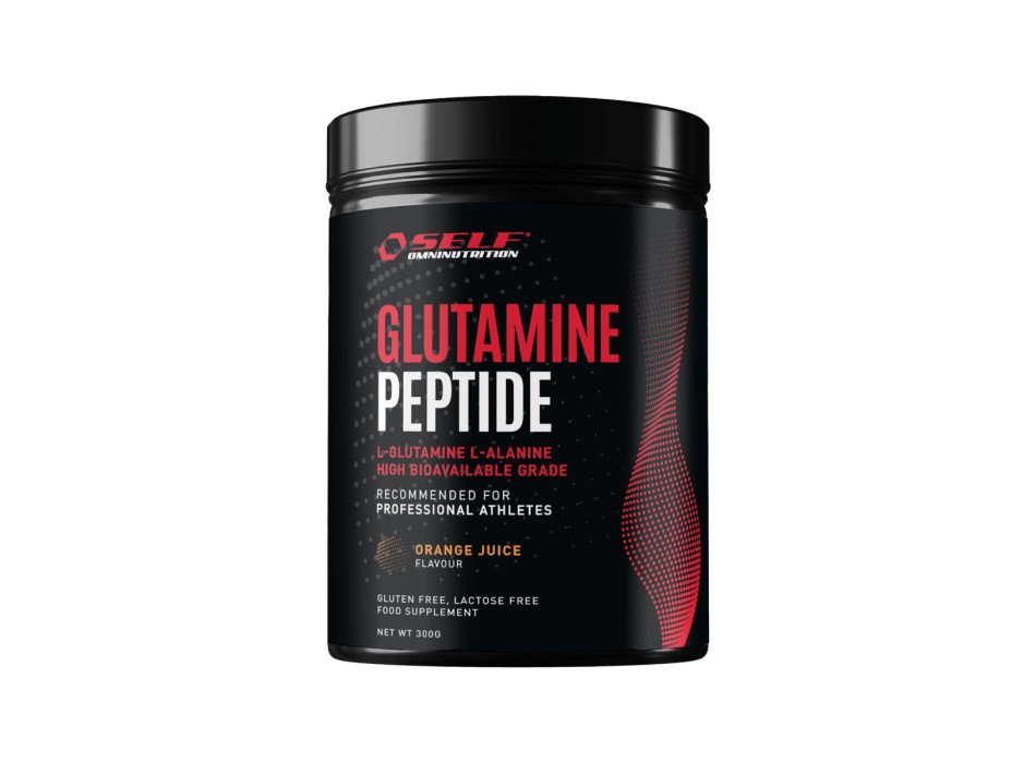Barattolo Glutamine Peptides Self Omninutrition glutammina peptidi 300g Arancia