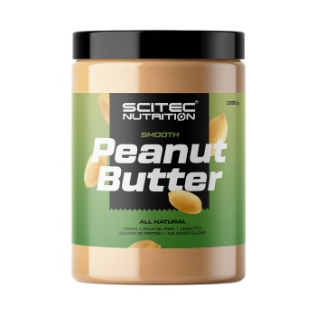 Barattolo Peanut Butter Scitec Nutrition burro arachidi naturale 1kg Smooth