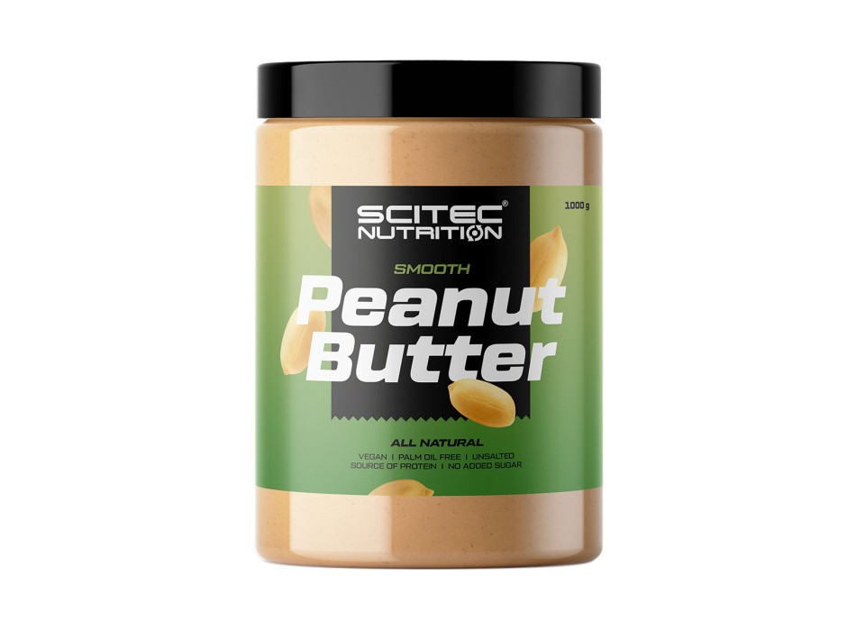 Barattolo Peanut Butter Scitec Nutrition burro arachidi naturale 1kg Smooth