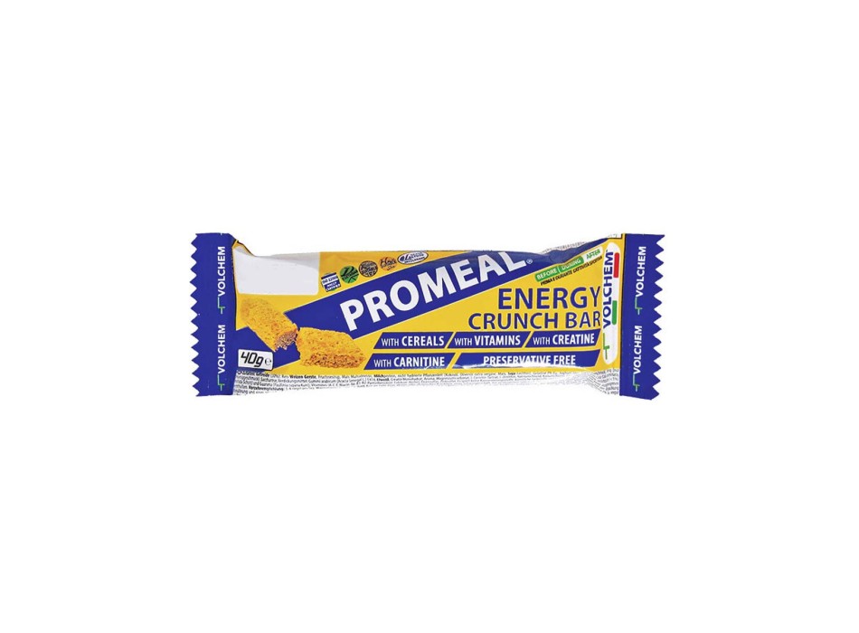 Barretta energetica croccante Promeal Energy Crunch Volchem cereali 40g