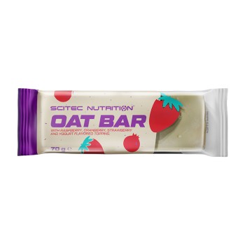 Barretta energetica Oat Bar Scitec Nutrition snack 70g Yogurt Frutti di Bosco