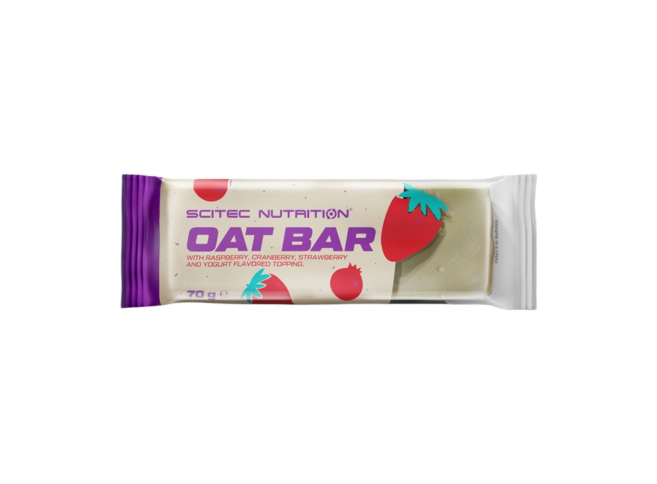 Barretta energetica Oat Bar Scitec Nutrition snack 70g Yogurt Frutti di Bosco