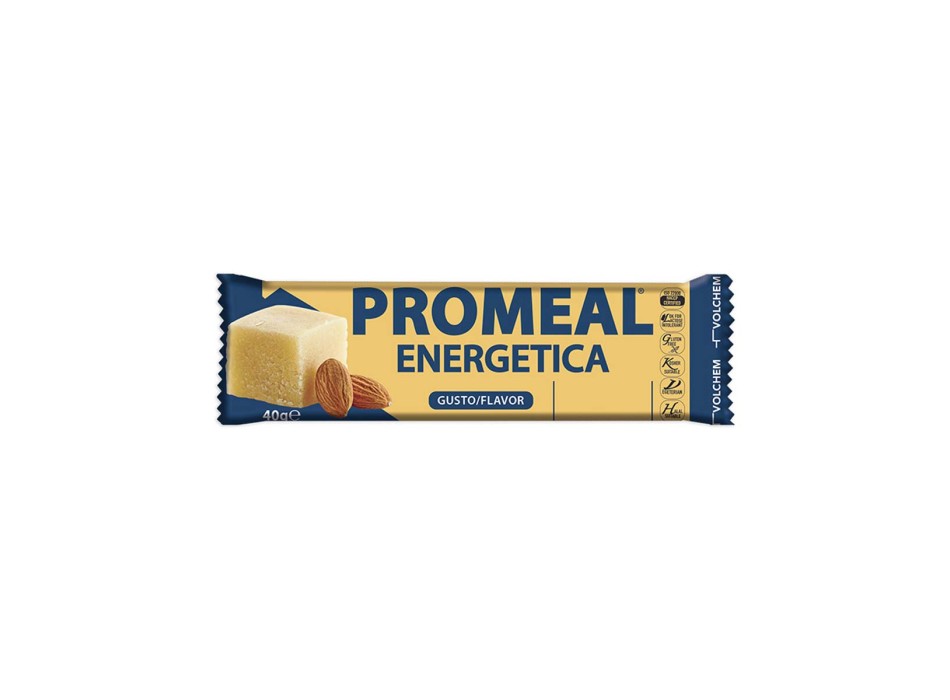 Barretta Promeal Energetica Volchem snack energetico bilanciato 40g Mandorla