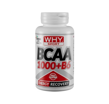 BCAA 1000 + B6 WHYsport integratore aminoacidi ramificati Vitamina B6 100 cpr