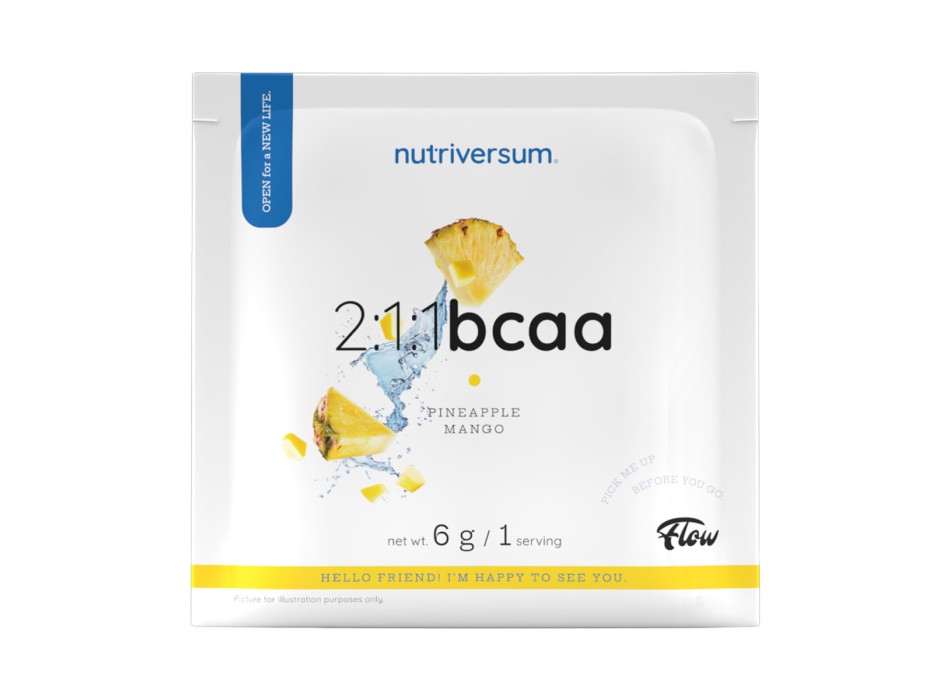 BCAA 2:1:1 Nutriversum Aminoacidi Ramificati Recupero Massa 6g Ananas e Mango