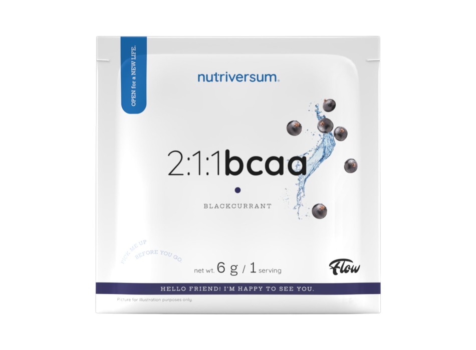 BCAA 2:1:1 Nutriversum Aminoacidi Ramificati Recupero Massa 6g Blackcurrant