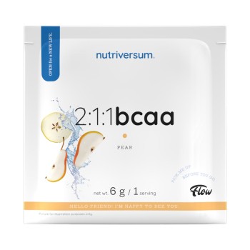 BCAA 2:1:1 Nutriversum Aminoacidi Ramificati Recupero Massa 6g Pera