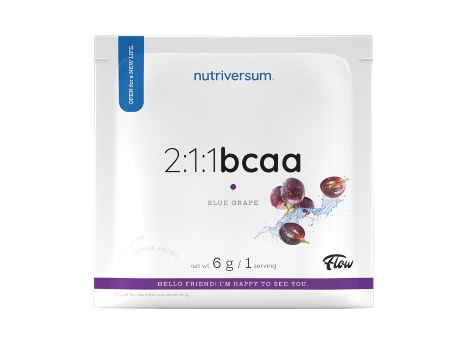 BCAA 2:1:1 Nutriversum Aminoacidi Ramificati Recupero Massa 6g Uva