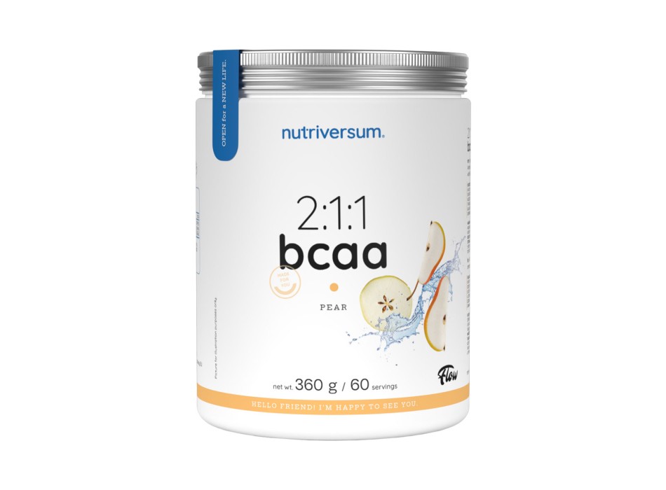 BCAA 2:1:1 Nutriversum Aminoacidi Ramificati Recupero Muscolare 360g Pera