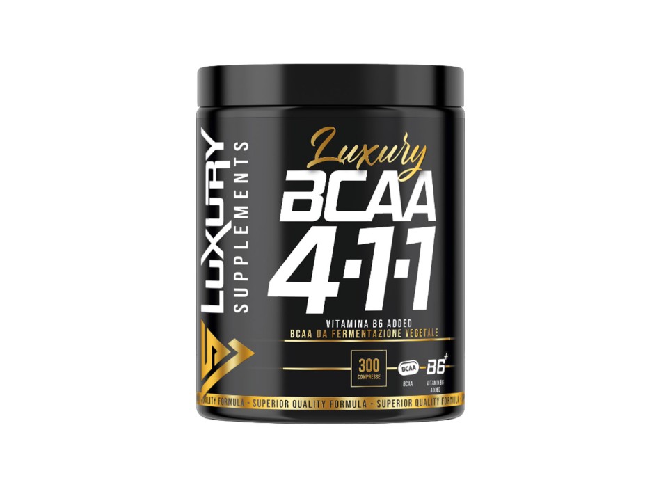 BCAA 4:1:1 Luxury Supplements Aminoacidi Ramificati Recupero e Crescita Muscolar