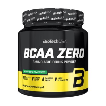BCAA Zero BioTechUSA integratore aminoacidi ramificati recupero kiwi e lime 