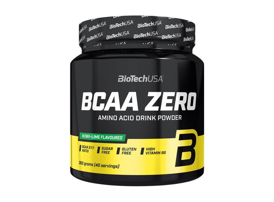 BCAA Zero BioTechUSA integratore aminoacidi ramificati recupero kiwi e lime 